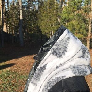 Trees/Polka Dots Fleece Double Sided Adult Infinity Scarf